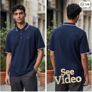 👛 (ANY 2/$25) DENVER HAYES Golf Shirt, Modern Fit